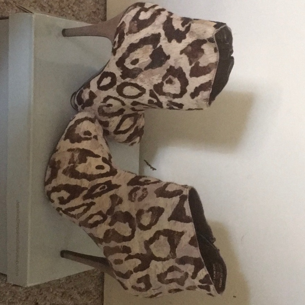 Madison Harding animal hair bootie